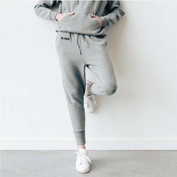NWT Brunette the Label- Blonde Joggers - Picture 1 of 2